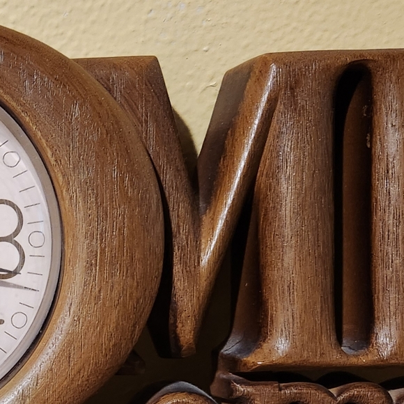 Vintage 1970s Burnwood Home Sweet Home Clock - Picture 9 of 10